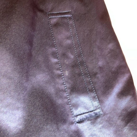 Prada navy blue shiny trench coat - size 8-10 - Picture 7 of 9